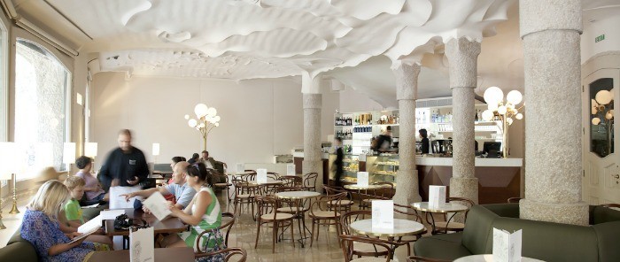 Restaurante El Cafè de la Pedrera - Comedor y barra